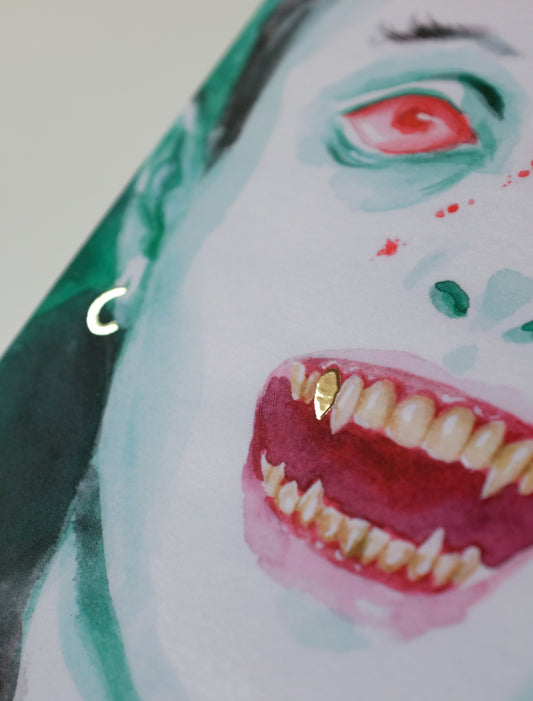 Splat – A5 print with gold foil