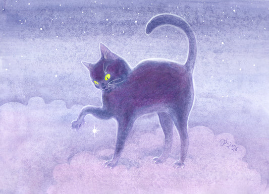 Star Cat – A5 print
