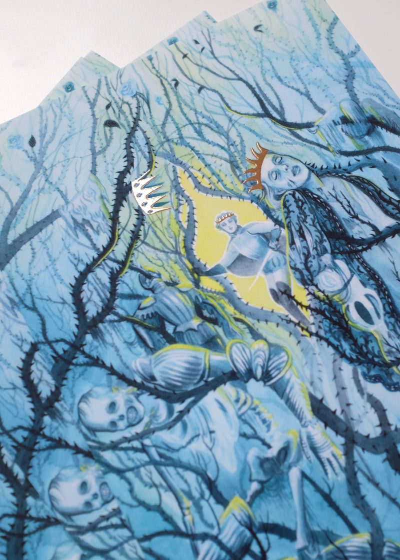 Thorns – A5 print with gold foil