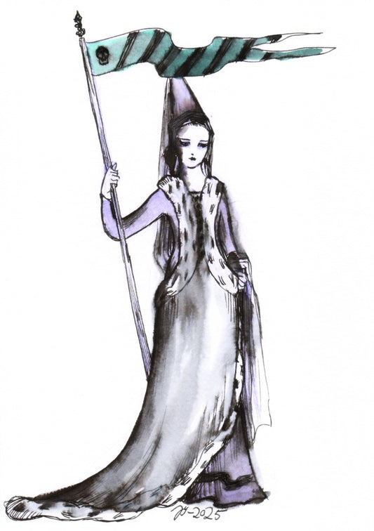 Skull pennant – A5 print