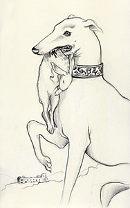 Greyhound - original art