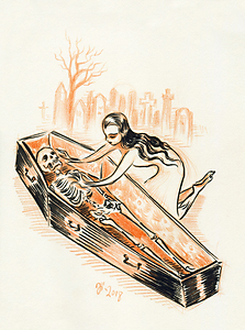 Coffin II - original art