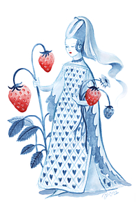 Strawberry Lady - A5 print