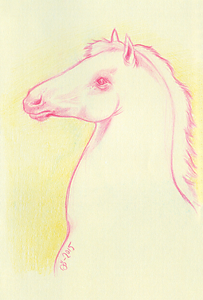 Albino Horse  - original art