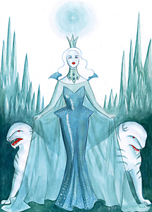 Queen of the Ice Planet - original art