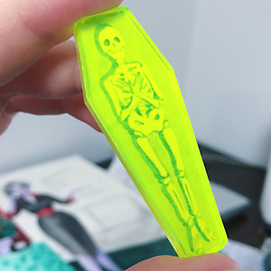 Skeleton Coffin Pin