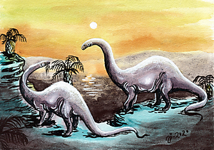 Dinosaurs - A5 print