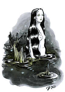 Swamp Lady - A5 print