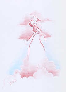 Cloud Lady - A5 print