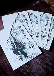 Cemetery Girl - Set of 5 postcards